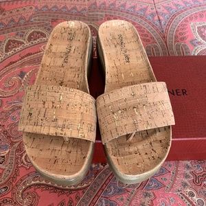 NWOT Donald Pliner FIJI Cork Slide Sandal 6.5M